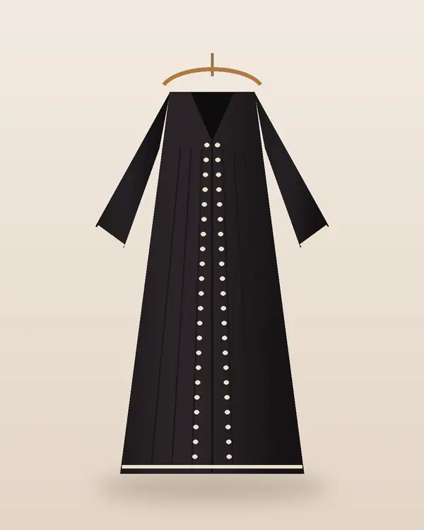 Pearl Embroidered Abaya