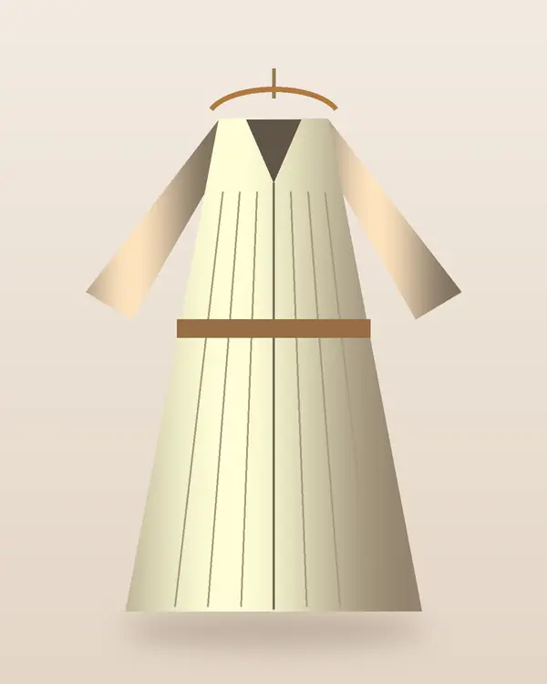 Sand Belted Kaftan